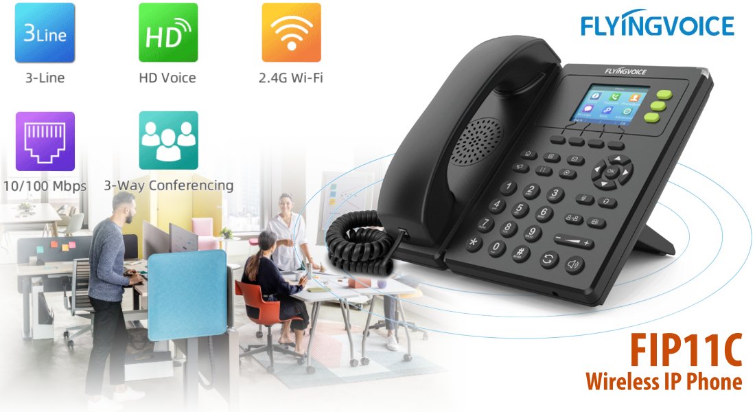 Flyingvoice Fip11c Wireless Ipphone Jeddah