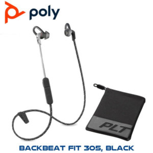 Ploy Backbeat Fit 305 Black Includes Sport Mesh Pouch Jeddah