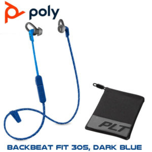 Ploy Backbeat Fit 305 Dark Blue Includes Sport Mesh Pouch Jeddah