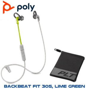 Ploy Backbeat Fit 305 Lime Green Includes Sport Mesh Pouch Jeddah